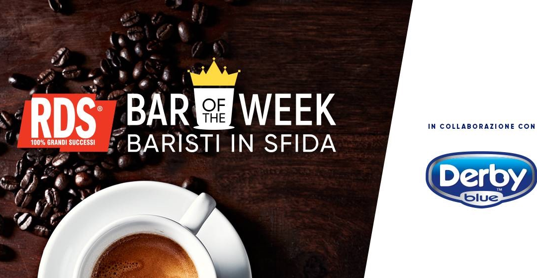 DERBY BLUE PARTNER DI RDS BAR OF THE WEEK, IL CONTEST DEDICATO AI MIGLIORI BAR D’ITALIA