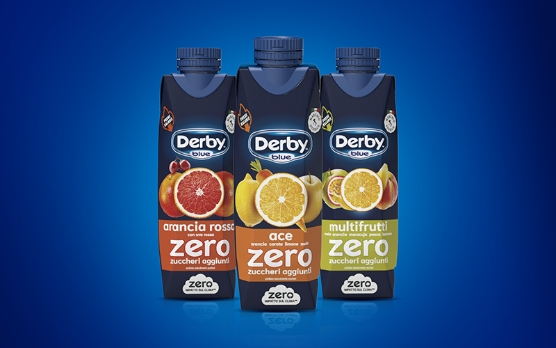 Derby Blue Zero nel nuovo brik 300ml